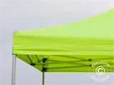 Pop up gazebo FleXtents PRO Steel 4x4 m Neon yellow/green, incl. 4 sidewalls