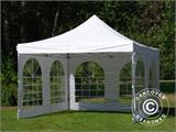 Vouwtent FleXtents PRO Steel Vintage Style 4x4m Wit, inkl. 4 Zijwanden Vouwtent FleXtents PRO Steel Vintage Style 4x4m Wit, inkl. 4 Zijwanden