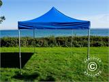 Pop up gazebo FleXtents PRO Steel 3x3 m Blue, incl. 4 sidewalls