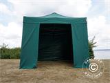 Pop up aiatelk FleXtents PRO Steel 3x3m Roheline, kaasas 4 külgseinad