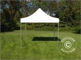 Pop up gazebo FleXtents PRO Steel 3x3 m White, incl. 4 sidewalls