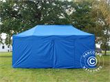 Vouwtent/Easy up tent FleXtents PRO Steel 3x6m Blauw, inkl. 6 Zijwanden