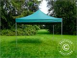 Vouwtent/Easy up tent FleXtents PRO Steel 4x4m Groen, inkl. 4 Zijwanden
