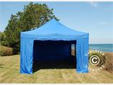 Vouwtent/Easy up tent FleXtents PRO Steel 4x6m Blauw, inkl. 8 Zijwanden
