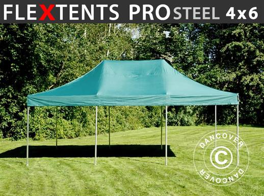 Namiot Ekspresowy FleXtents PRO Steel 4x6m Zielony