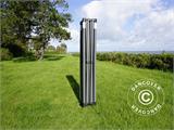 Gazebo pieghevole FleXtents PRO Steel 3x3m Verde, incl. 4 tendaggi decorativi