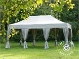 Tente Pliante FleXtents PRO Steel 4x6m Latte, avec 8 cotés & rideaux décoratifs Tente Pliante FleXtents PRO Steel 4x6m Latte, avec 8 cotés & rideaux décoratifs