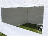 Vouwtent/Easy up tent FleXtents Steel 3x3m Wit, inkl. 4 Zijwanden