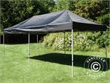 Tente Pliante FleXtents Steel 3x6m Noir, avec 4 cotés