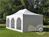 Brzo sklopivi paviljon FleXtents Steel 4x6m Bijela, uključ. 4 bočne stranice