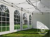 Vouwtent FleXtents Steel 6x6m Wit, incl. 8 zijwanden