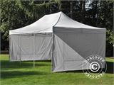 Vouwtent/Easy up tent FleXtents Steel 4x6m Wit, inkl. 4 Zijwanden. NB! 2e KEUZE