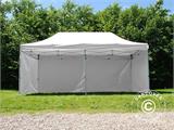 Vouwtent FleXtents® Steel, Medische & EHBO-tent, 3x6m, Wit, incl. 6 zijwanden