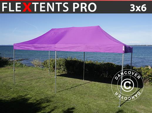 Vouwtent/Easy up tent FleXtents PRO 3x6m Paars