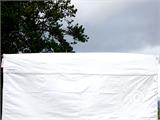 Pop up gazebo FleXtents® PRO Exhibition w/sidewalls, 3x3 m, White, Flame Retardant