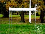 Pop up gazebo FleXtents® PRO Exhibition w/sidewalls, 3x3 m, White, Flame Retardant