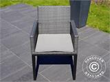 Cushion covers for Garden Chair Miami, 8 pcs, Grey