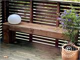 Banc en bois, 1,6x0,42x0,45m, Brun