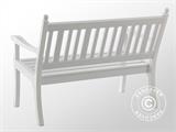 Garden Bench Hohenzollern, 2-Seater, 115 cm, White