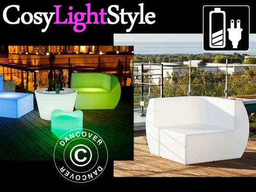 Sofa LED, Narożna, Chill, 88x88x68cm