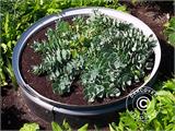 Round raised garden bed, Ø0.5x0.1 m, Silver