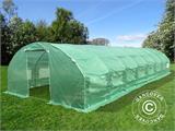 Polytunnel Greenhouse 4x10.6x2 m, 42.4 m², Green