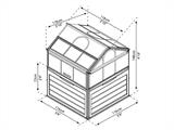 Mini serra PLANT INN, Palram/Canopia, 1,18x1,18x1,48m, Trasparente