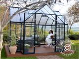 Serre orangerie en polycarbonate VICTORY, 10,41m², Palram/Canopia, 3,66x3,05x2,69m, Gris