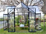 Orangerie Polycarbonat VICTORY, 10,41m², Palram/Canopia, 3,66x3,05x2,69m, Grau