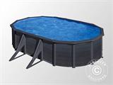 Pool Solar 120 500x300 cm, Black Graphite