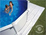 Cubierta para fondo de piscina Ø550cm, Blanco natural