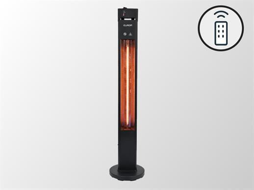 Patio Heater Q-Tower 2000 RCD w/RC, 2000 W, Black