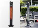 Patio Heater Q-Tower 2000 RCD w/RC, 2000 W, Black