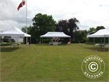 Pop up gazebo FleXtents Xtreme 50 4x12 m White, incl. sidewalls