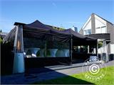 Pop up gazebo FleXtents Xtreme 50 4x4 m Black, incl. 4 sidewalls