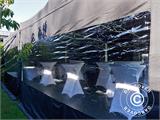 Pop up gazebo FleXtents Xtreme 50 4x6 m Black, incl. 8 sidewalls