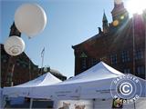 Pop up gazebo FleXtents PRO "Peaked" 3x6 m Latte, incl. 6 sidewalls