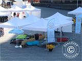 Pop up gazebo FleXtents Xtreme 50 4x8 m White, incl. 6 sidewalls