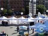 Pop up gazebo FleXtents PRO "Peaked" 3x6 m Latte, incl. 6 sidewalls