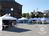 Pop up gazebo FleXtents® PRO, Medical & Emergency tent, 3x6 m, Red/White, incl. 6 sidewalls