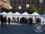 Pop up gazebo FleXtents® PRO, Medical & Emergency tent, 3x3 m, Red/White, incl. 4 sidewalls