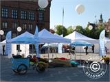 Pop up gazebo FleXtents® PRO, Medical & Emergency tent, 3x6 m, Red/White, incl. 6 sidewalls