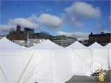 Pop up gazebo FleXtents PRO "Peaked" 3x3 m Latte, incl. 4 decorative curtains