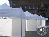 Pop up gazebo FleXtents® PRO, Medical & Emergency tent, 3x6 m, Red/White, incl. 6 sidewalls