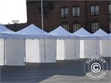 Pop up gazebo FleXtents PRO 4x8 m White, incl. 6 sidewalls