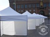 Pop up gazebo FleXtents® PRO, Medical & Emergency tent, 3x6 m, Red/White, incl. 6 sidewalls