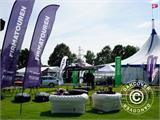 Pop up gazebo FleXtents PRO with full digital print, 4x6 m