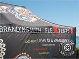 Pop up gazebo FleXtents PRO with full digital print, 4x4 m