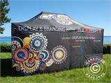 Pop up gazebo FleXtents PRO with full digital print, 4x6 m