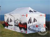 Pop up gazebo FleXtents PRO with full digital print, 4x6 m